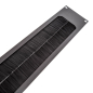 Preview: 2U Black Rack Panel with Cable Access Slot and Brushes