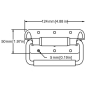Preview: Aluminium Surface Mount Spring-Loaded Handle
