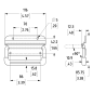 Preview: Aluminium Surface Mount Spring-Loaded Handle