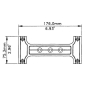 Preview: Black Die-Cast Aluminium Handle to fit Cabinet Handles
