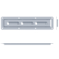 Preview: Large Thin Very Shallow PennBrite Dish with Louver Vents