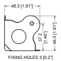 Preview: Flachecke 49mm, Gleitkuppe