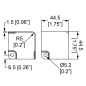 Preview: Medium PennBrite Flat Corner with 30mm Offset R5 and 2mm Radius
