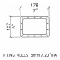 Preview: Backplate For H7165 Large Handle Series