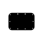 Preview: Black Backplate for Medium Recessed Handles