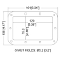 Preview: Backplate for Medium Recessed Handles