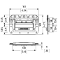 Preview: Heavy Duty Medium Recessed Handle in Split Dish