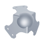 Preview: Large PennBrite Heavy Duty Ball Corner with 2mm Radius Stahl, IR2