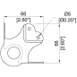 Preview: Large PennBrite Female Stackable Heavy Duty Ball Corner with 30mm Offset and 2.5mm Radius