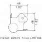Preview: Medium PennBrite Ball Corner with 22mm Offset