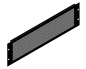 Preview: 3U Black Perforated Flanged Rack Panel