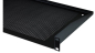 Preview: 2U Black Rack Shelf - 368mm Deep Vented