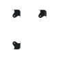 Preview: Boxenecke 38mm, R12 schwarz