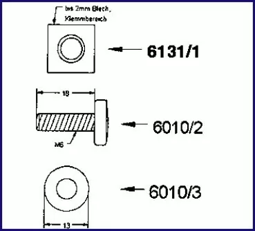 Befestigungssatz für 6135 und 6145