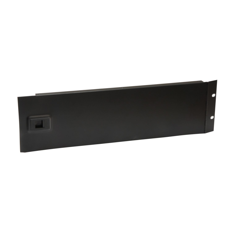3U Hinged Rack Panel with Slam Lock