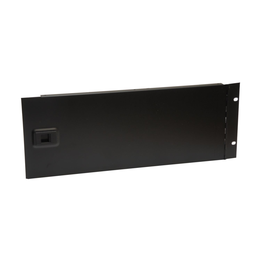 4U Hinged Rack Panel with Slam Lock