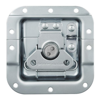 Medium Recessed Latch with Padlock Bracket in Shallow Dish with 27mm Offset