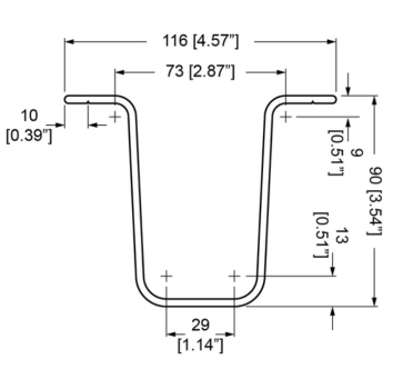Palettenkufen-Profil, L=2000mm