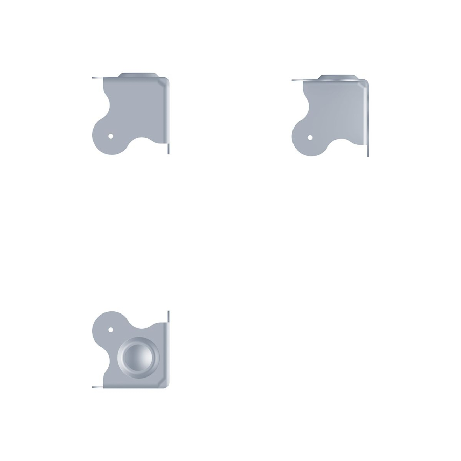 Female Stacking Flat Corner with 4mm Radius