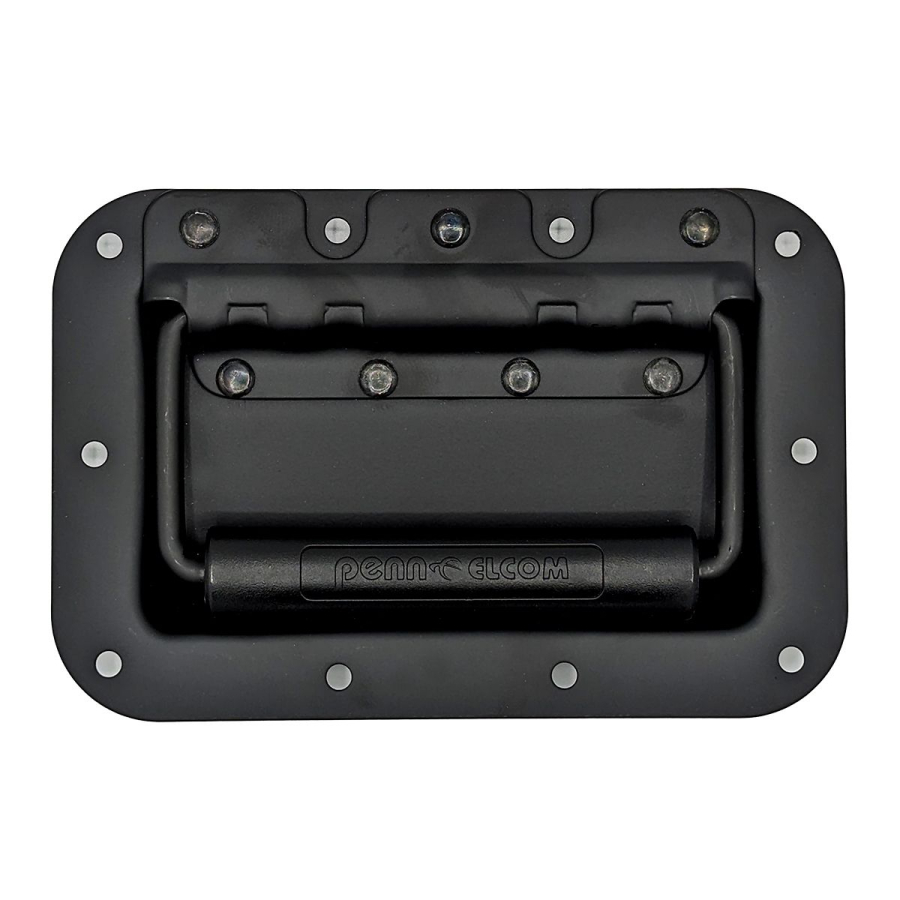Medium Zinc Recessed Handle with Rivet Protection