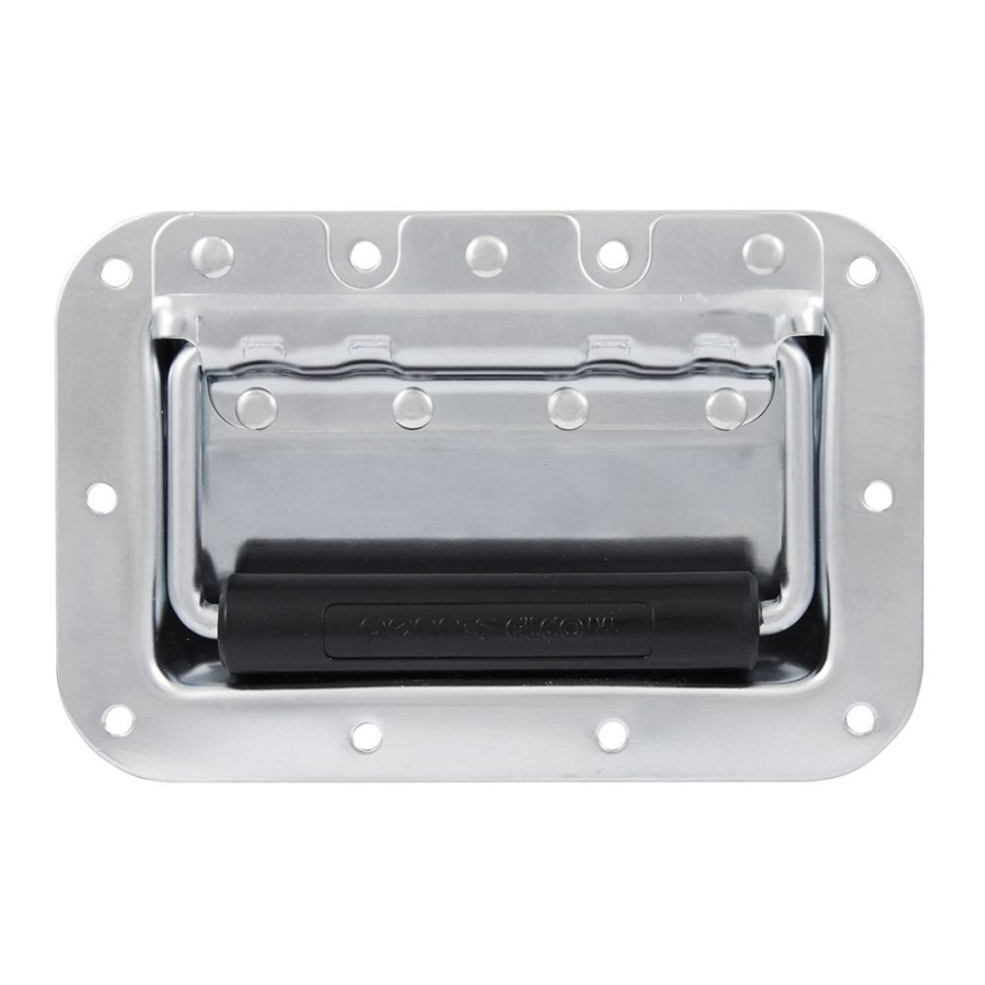 Medium Zinc Recessed Handle with Rivet Protection