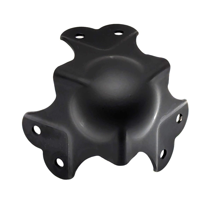 Large PennBrite black Heavy Duty Ball Corner
