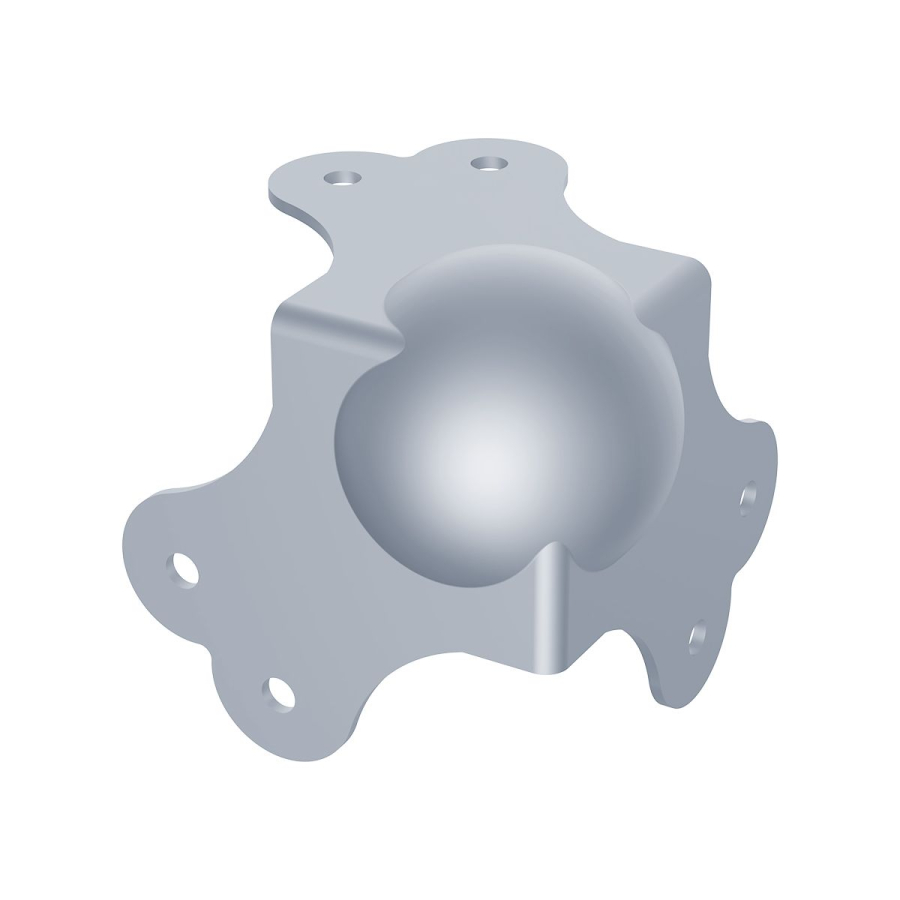 Large PennBrite Zinc Heavy Duty Ball Corner