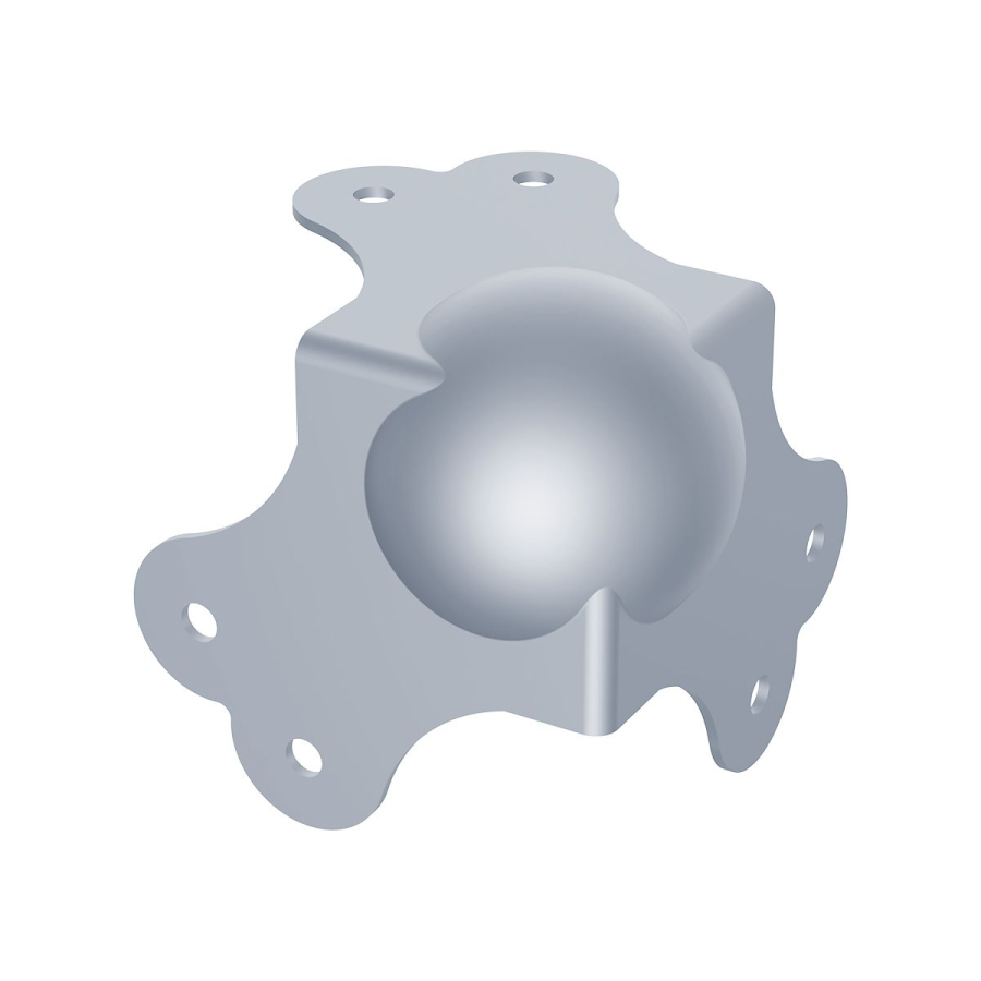Kugelecke 1.5mm Stahl, Innenradius 2mm