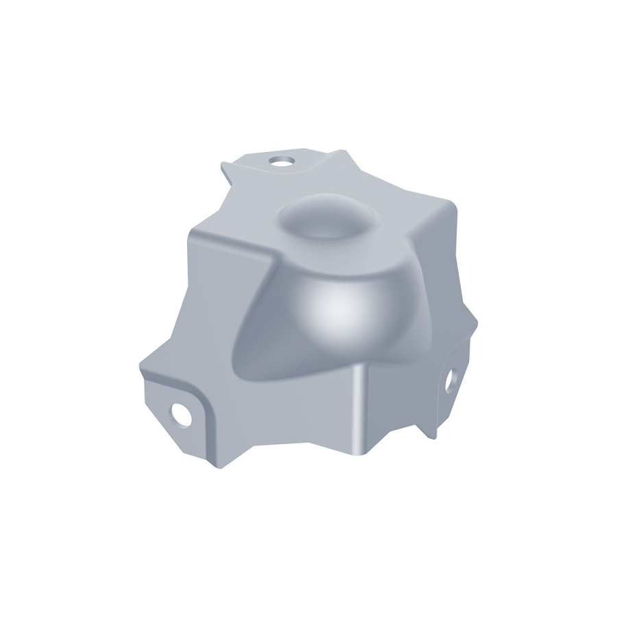 Female Stackable Medium PennBrite Zinc Ball Corner