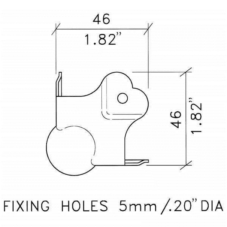 Medium PennBrite Ball Corner with 22mm Offset