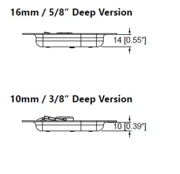 Medium SMOL®3 Latch / Automatikverschluss ohne Kröpfung /14mm Einbautiefe