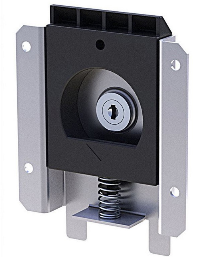 Slam-Lid-Muldenschnappschloss, mit Schloss