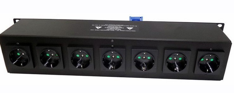 2U 16amp Rack Mount PDU with Power Monitor Pair of C-FORM Sockets