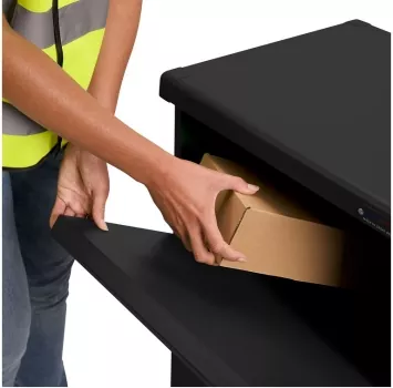 Large Black Secure Parcel Box