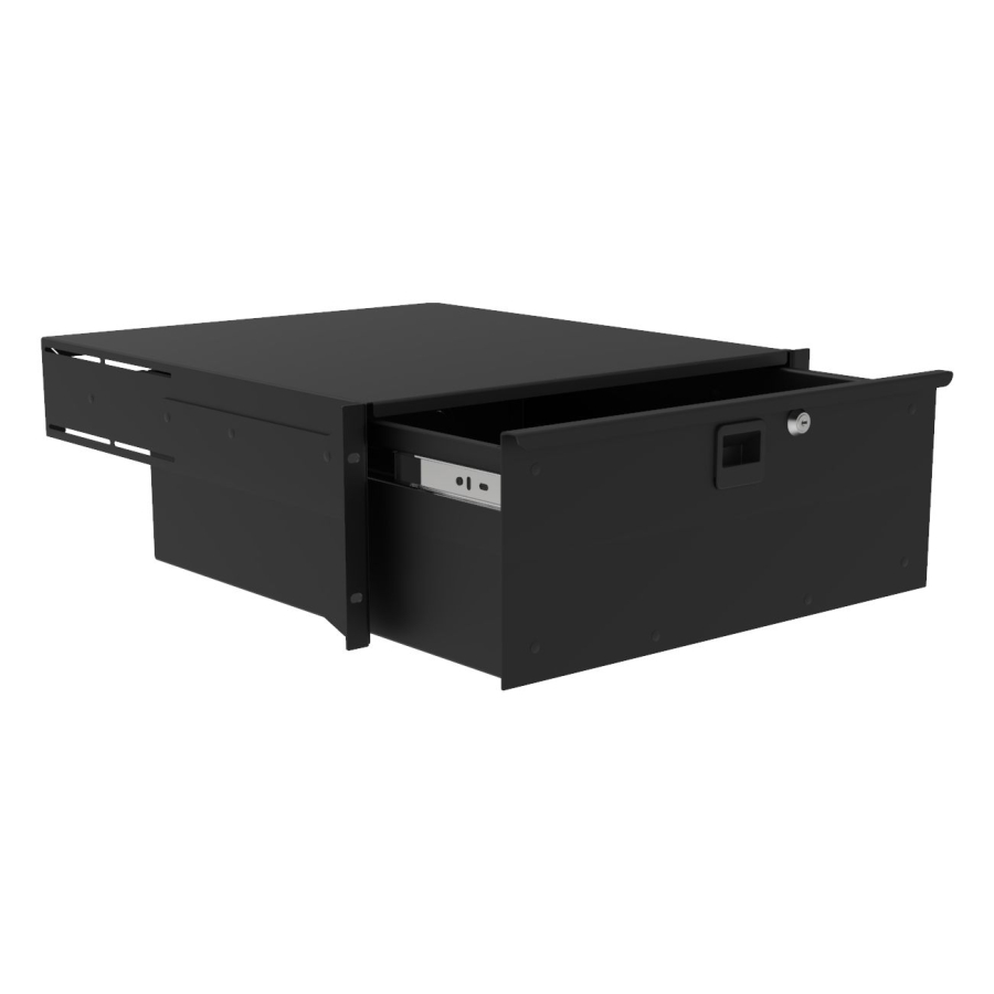 485mm Deep, 4U Heavy Duty Rack Drawer with Handle