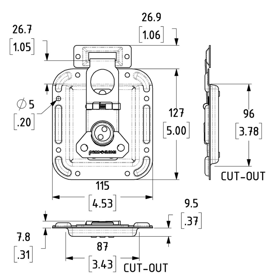 Large Overlatch in Shallow Offset Dish - 26.8mm Blade