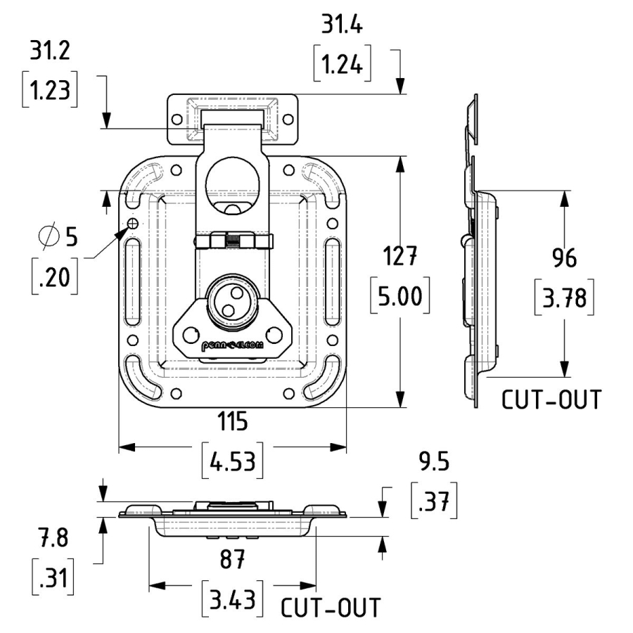 Large Overlatch in Shallow Offset Dish - 30.8mm Blade