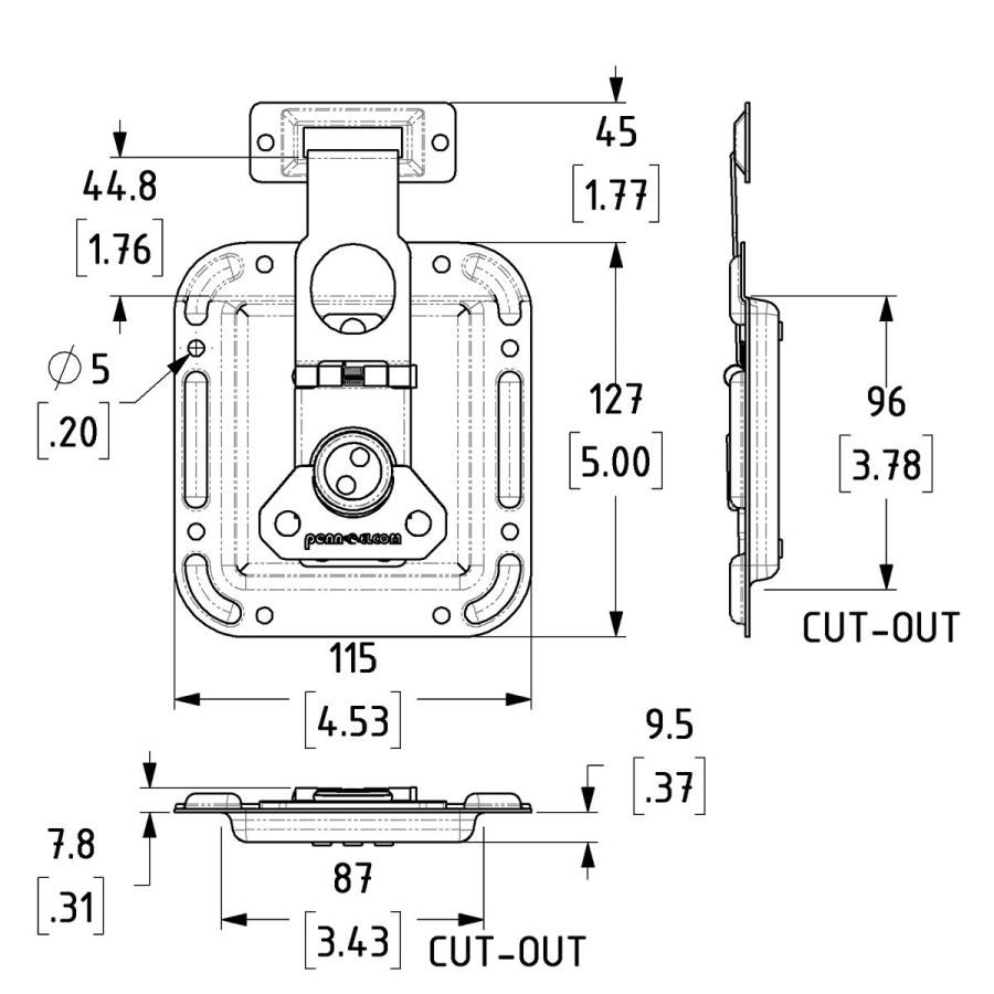 Large Overlatch in Shallow Offset Dish - 44.7mm Blade