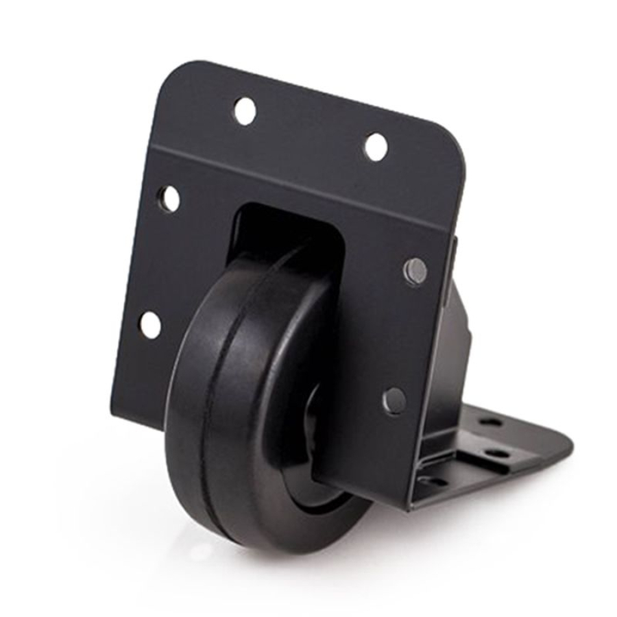 Einbau-Kantenrolle, 100mm, Schwarz