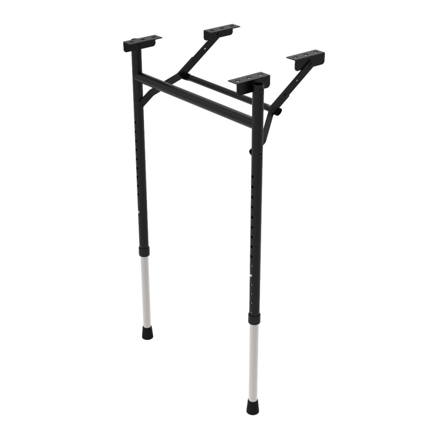Tischbein, höhenverstell.- und klappbar, Black