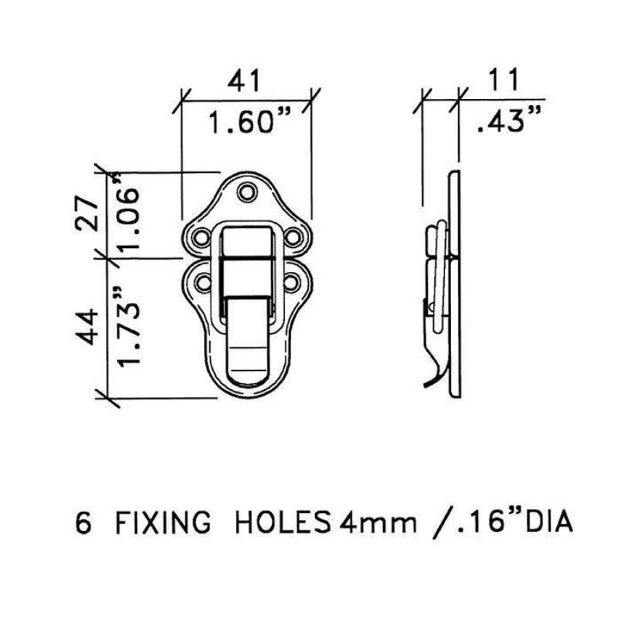 Small Zinc Draw Bolt