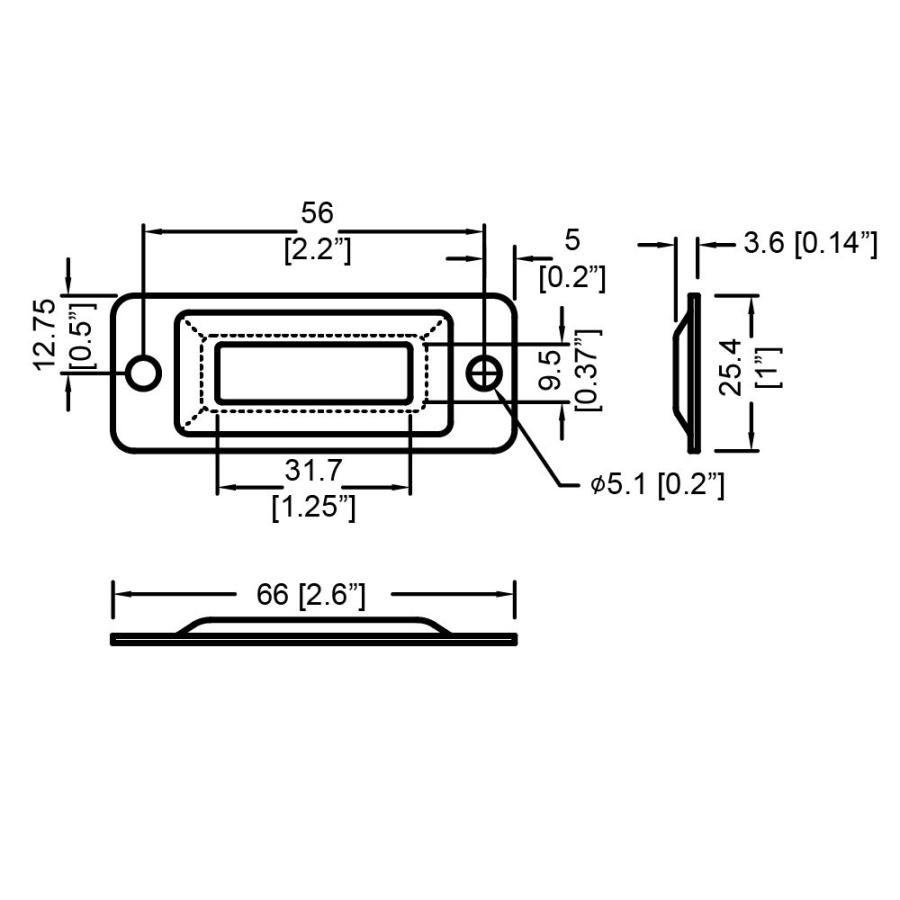 Large Black Catch Plate for Overlatch