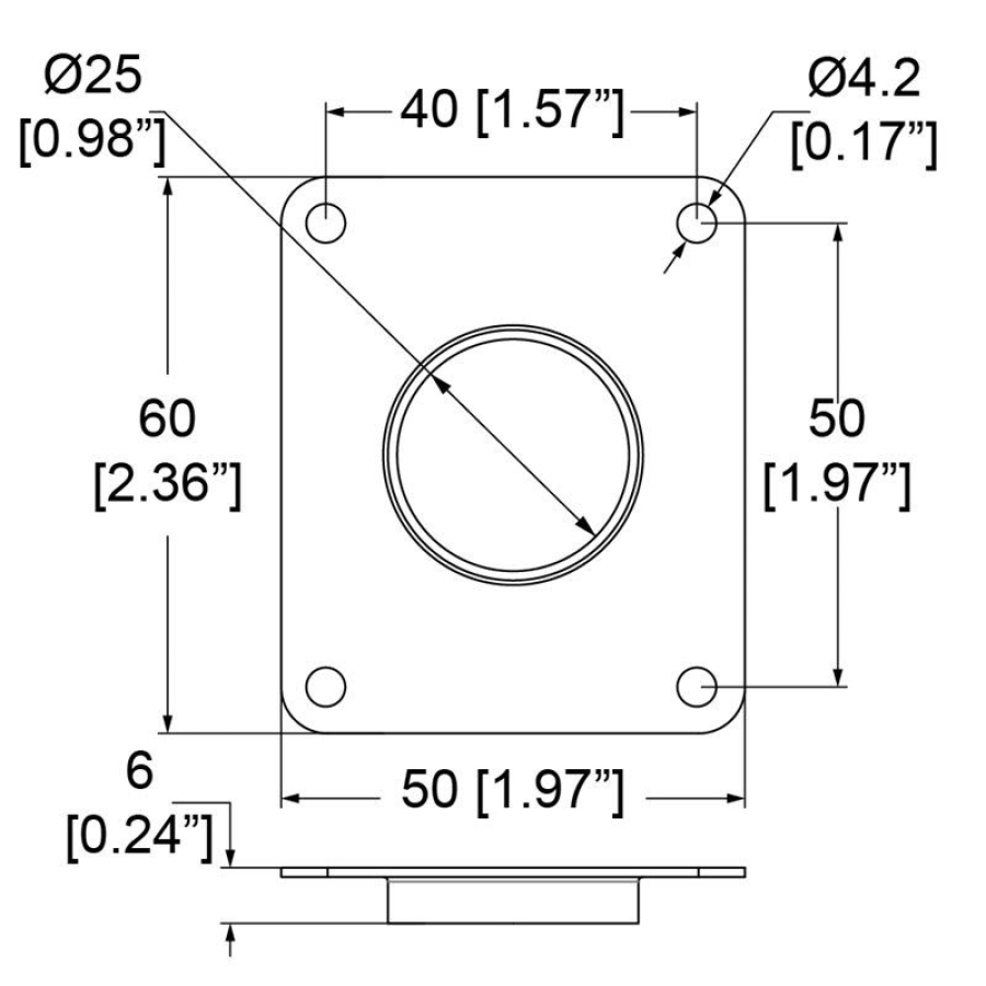 Cover plate for L2455 Small Slam Latch