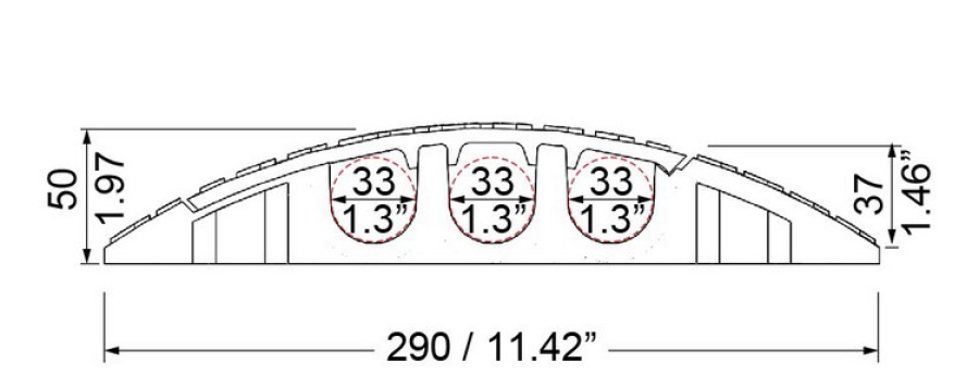 End Attachment for Cross 3 Cable Protector