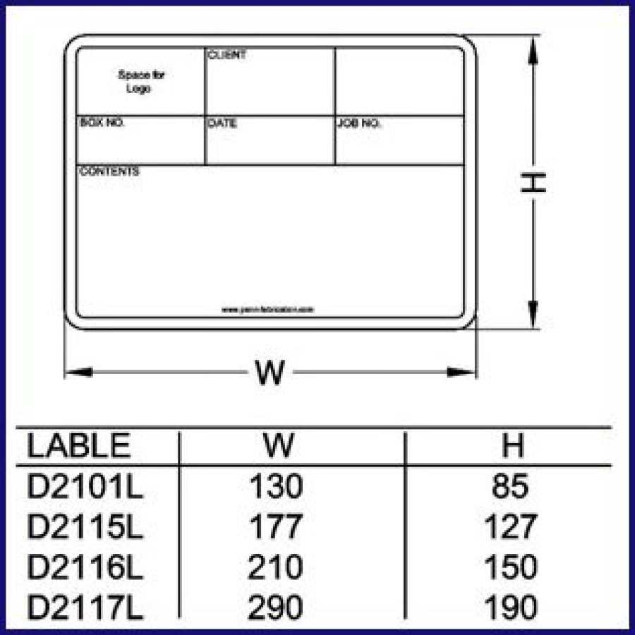 Tour Label, 177x127mm