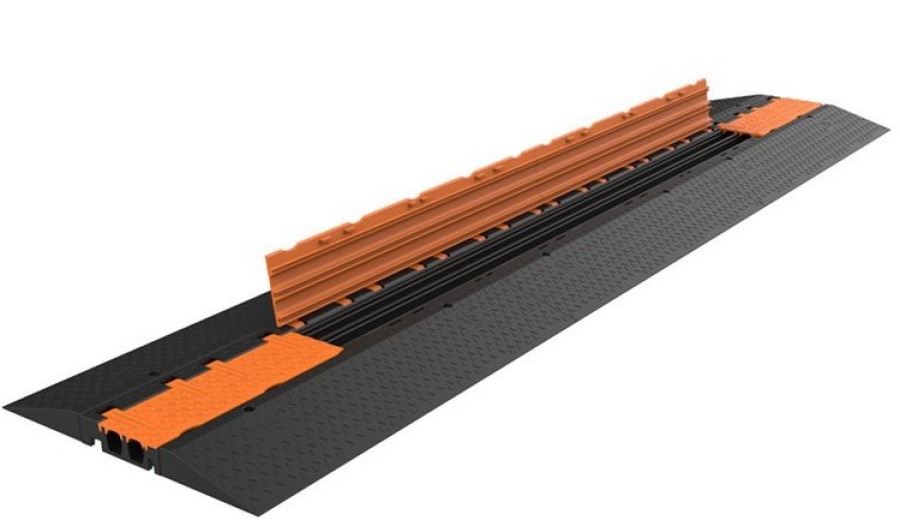 Kabelbrücke, orange, 2 Kanal, 100x20,5x5,7cm