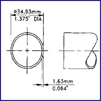 Rohrstück zu M1532ff, 1200x35 mm