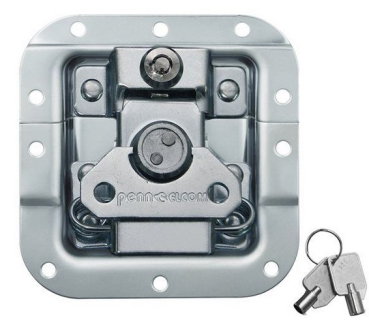 Medium MOL Recessed Latch with Key Lock in Deep Dish with 27mm Offset