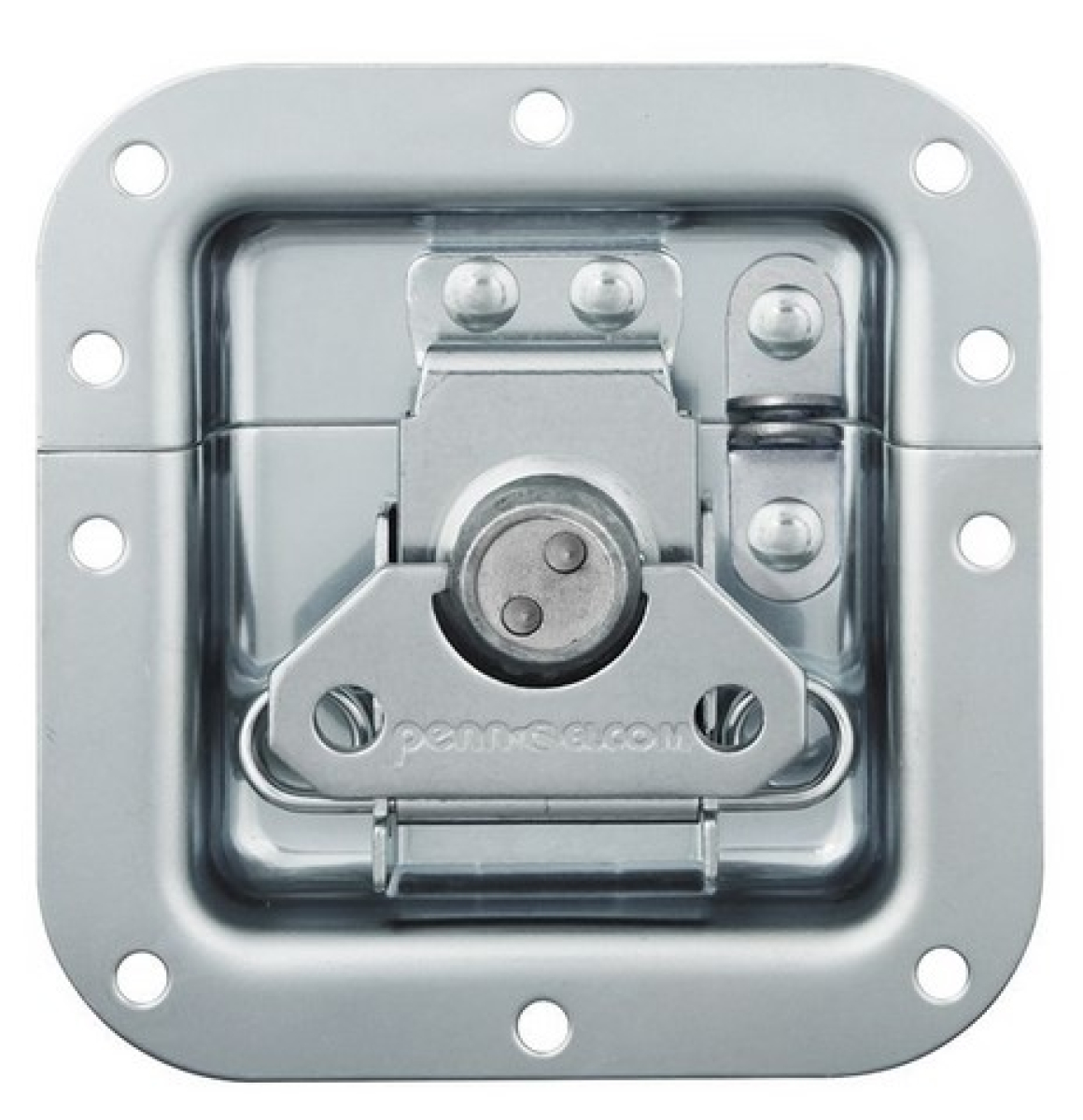Medium Recessed Latch with Padlock Bracket in Shallow Dish