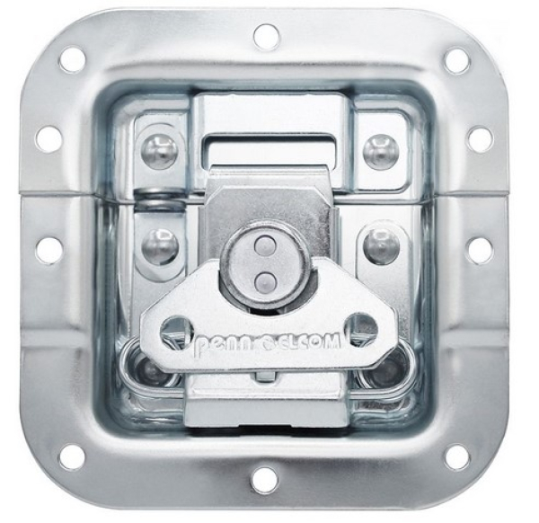 Medium MOL3 Recessed Latch with Padlock Bracket in Deep Dish with 27mm Offset on Bottom Half